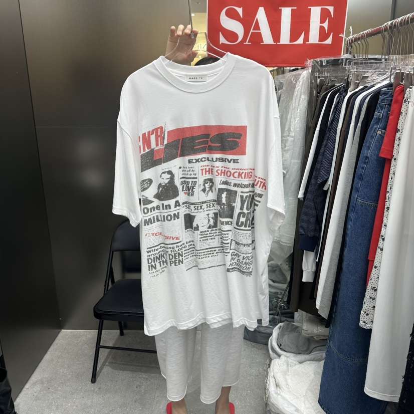 MADCITY/SAGAFURS韓國代購女士新品休閑時尚26夏季推薦T恤MADCITY/SAGAFURST恤