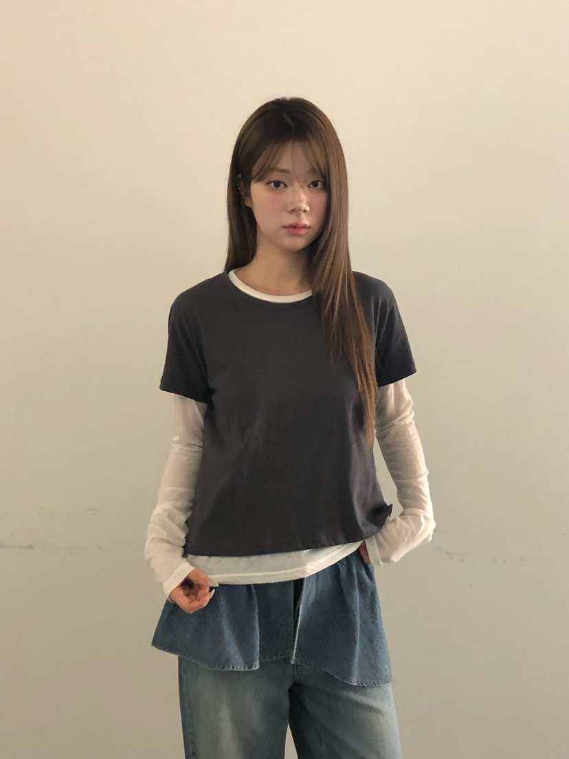 ONDO-P韓國直郵女裝新款休閑時尚26夏季人氣推薦長袖T恤ONDO-P長袖T恤
