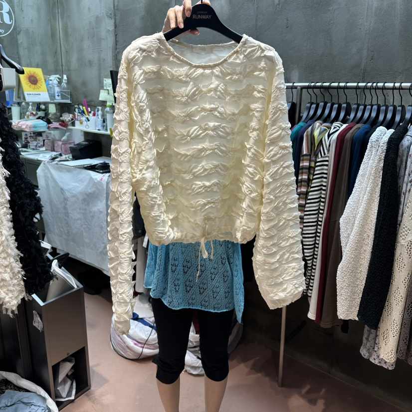 RUNWAY-런웨이東大門實拍女裝新品熱賣26夏季襯衫蕾絲衫RUNWAY-런웨이襯衫/蕾絲衫