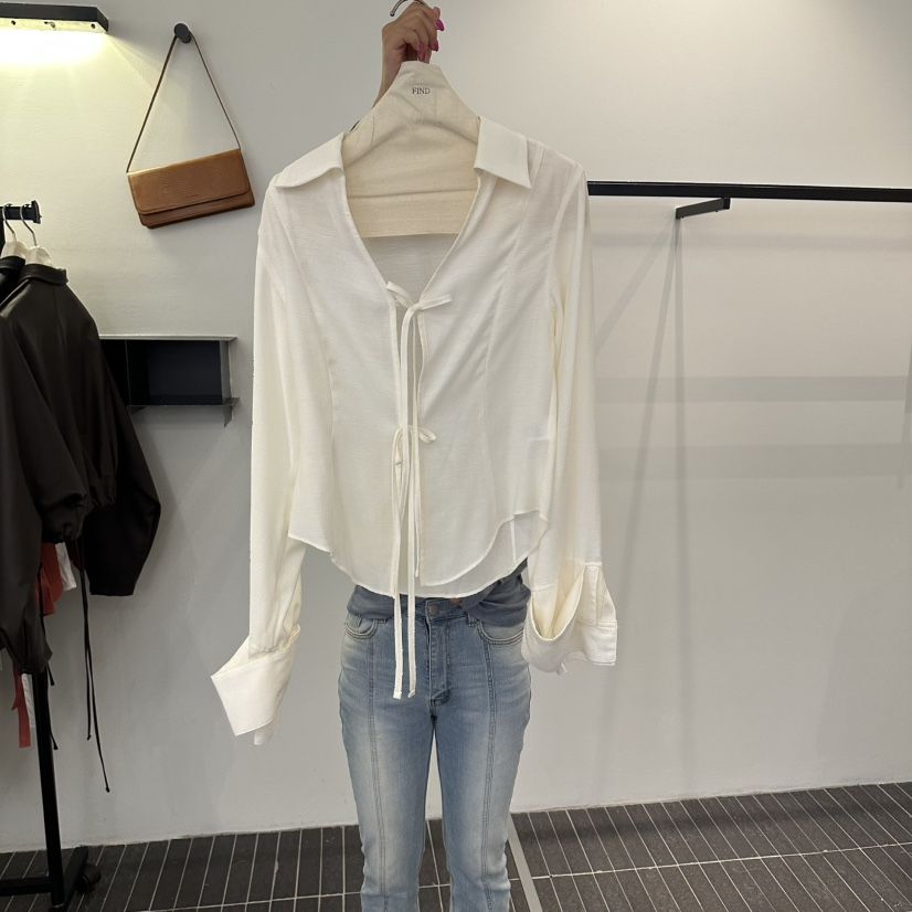 FIND-P韓國直郵女裝新品休閑人氣熱賣時尚真品襯衫蕾絲衫FIND-P襯衫/蕾絲衫