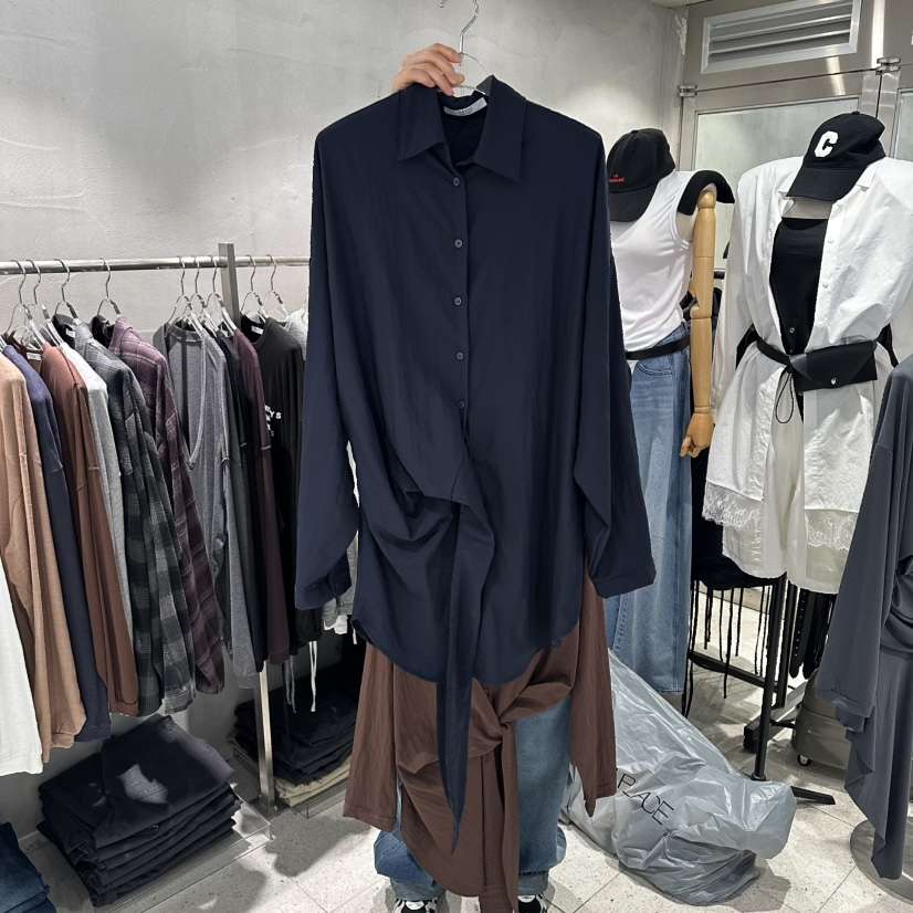 HERTZ-P韓國直郵女士新品26夏季推薦休閑襯衫蕾絲衫纖維HERTZ-P襯衫/蕾絲衫