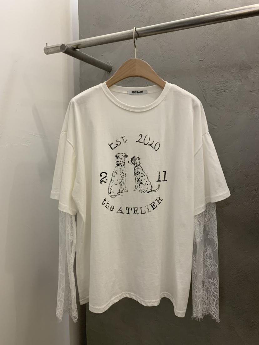 MOSAIC東大門實拍女裝新品真品時尚人氣26夏季長袖T恤假兩件MOSAIC長袖T恤