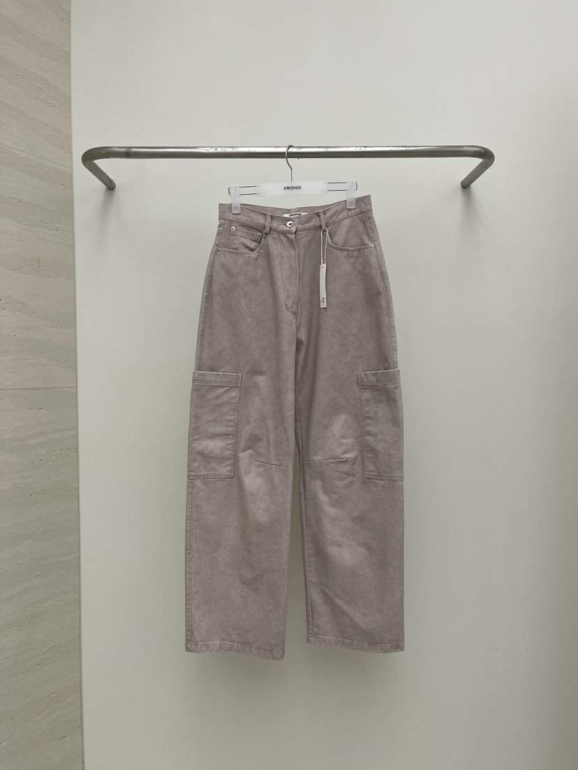 ATMOSPHERE東大門代購女裝新品26春夏真品熱賣休閑褲口袋ATMOSPHERE/BLING休閑褲