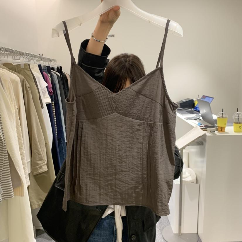 AUBE韓國代購女裝新款熱賣時尚人氣26春夏職業休閑吊帶背心AUBE吊帶/背心