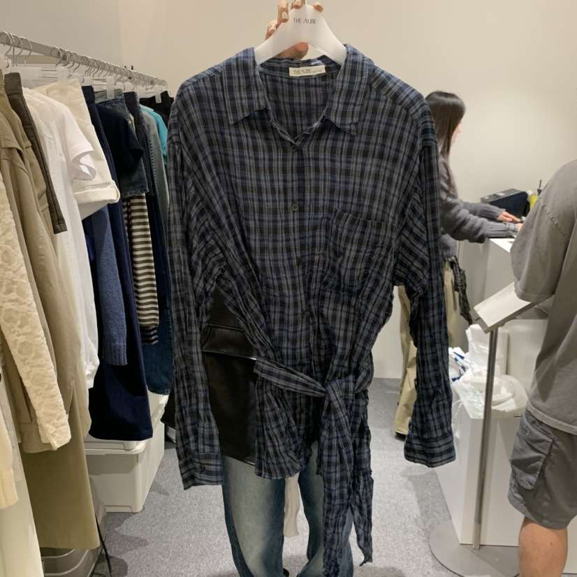 AUBE韓國代購女裝新品時尚休閑推薦職業26春夏襯衫蕾絲衫AUBE襯衫/蕾絲衫