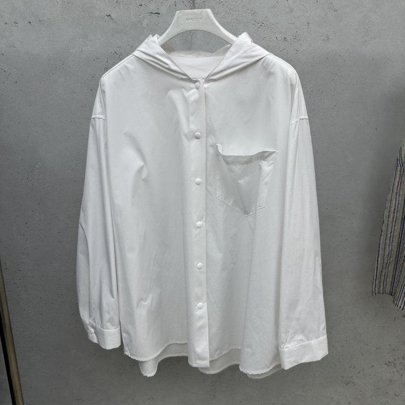 SIXTEEN韓國代購女士新品時尚26春夏真品休閑襯衫蕾絲衫兜帽SIXTEEN襯衫/蕾絲衫
