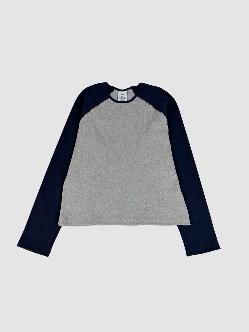 HESTORY東大門直郵女士新品26春夏推薦休閑熱賣長袖T恤撞色HESTORY長袖T恤