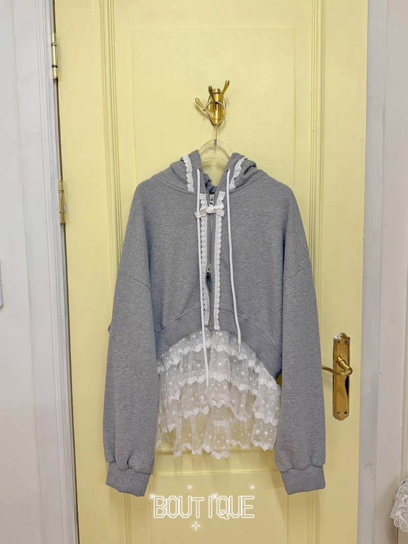 BOUTIQUE-L東大門代購女士新品熱賣人氣推薦26初秋衛衣蕾絲BOUTIQUE-L衛衣