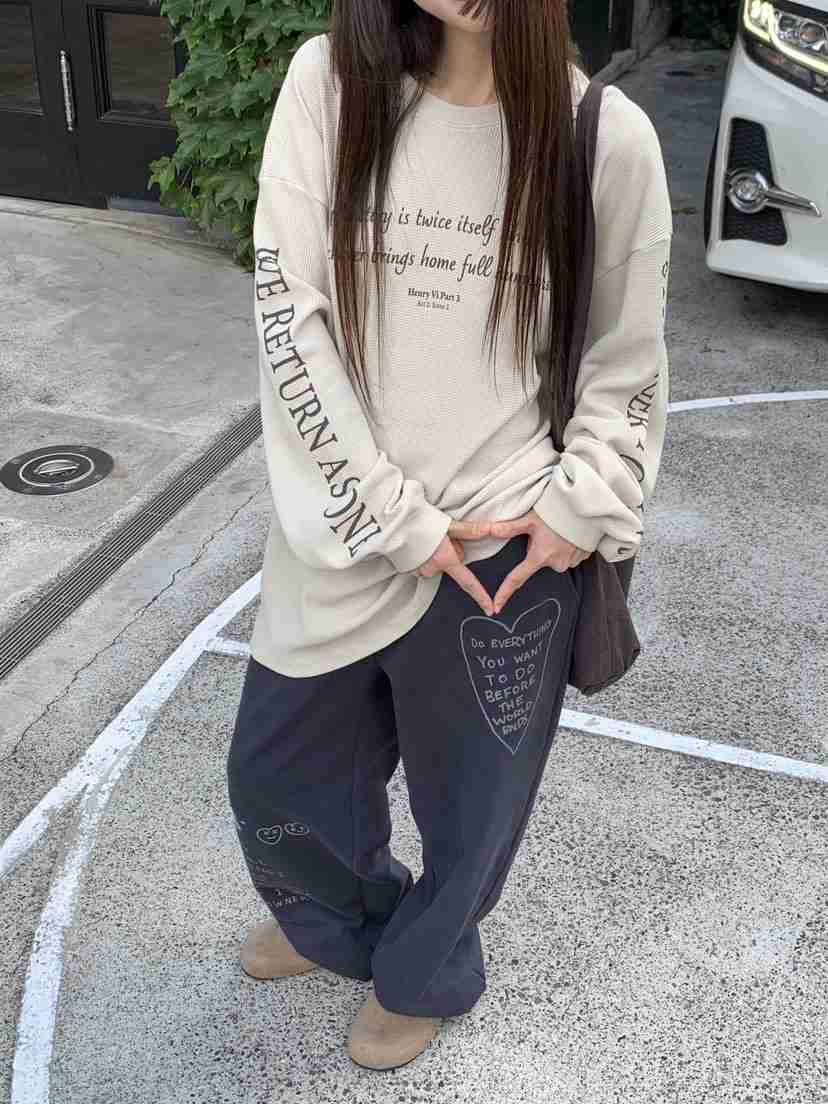 LOGARDEN韓國直郵女裝新品職業熱賣人氣26秋冬26初秋衛衣LO GARDEN衛衣