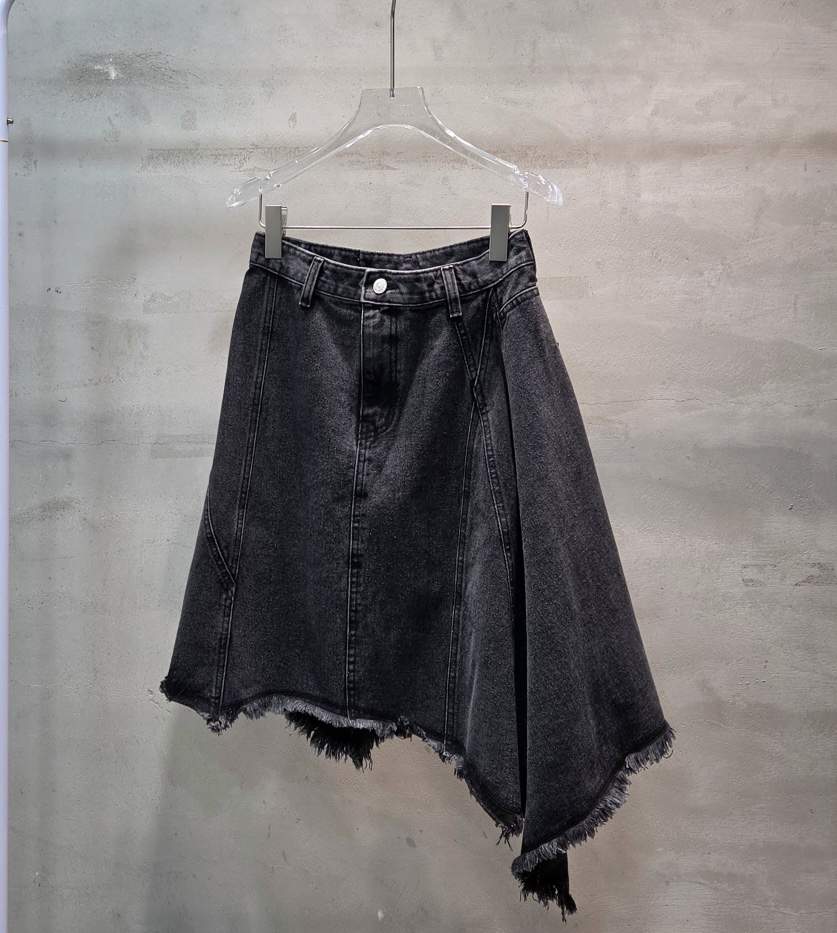 BLACK RIBBON-A韓國代購女裝新品推薦半身裙中短裙水洗BLACK RIBBON-A半身裙/中短裙