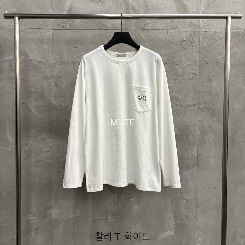 MUTE-P韓國直郵女裝新品人氣真品熱賣職業26秋冬長袖T恤MUTE長袖T恤