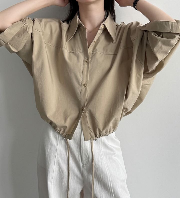 STAY HERE東大門直郵女士新款26初秋休閑推薦襯衫蕾絲衫STAY HERE-2件起襯衫/蕾絲衫