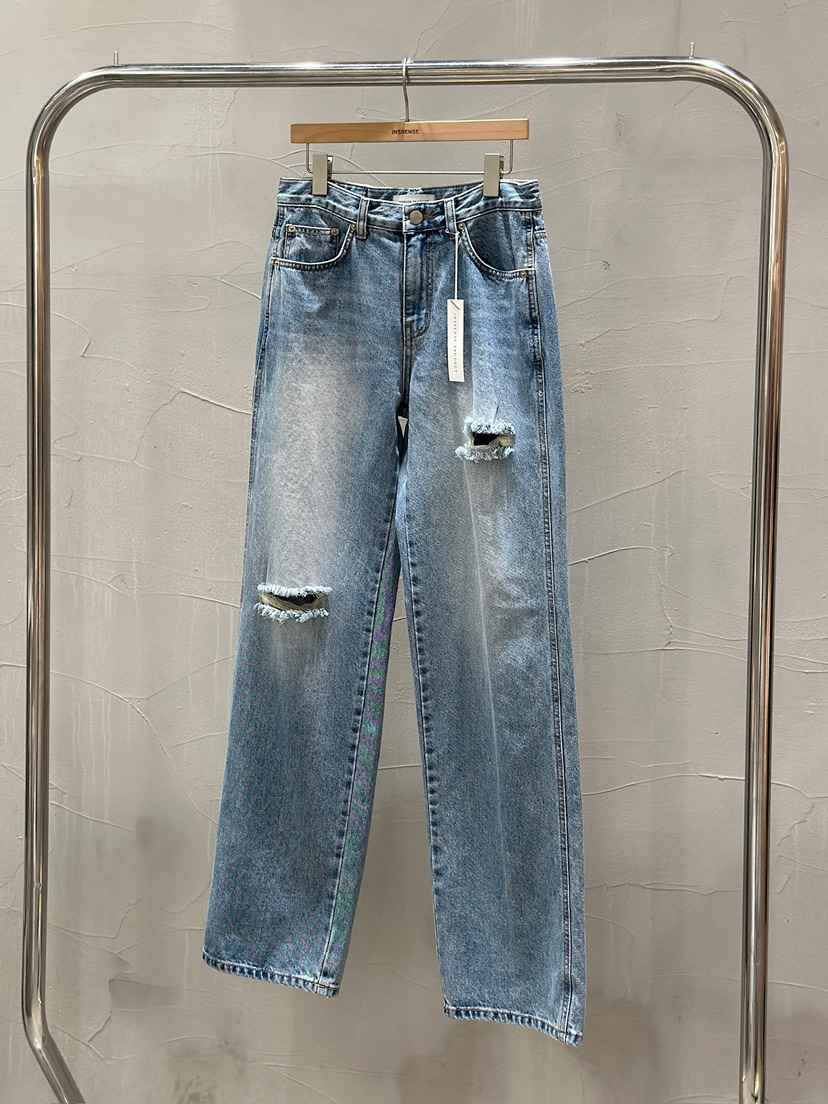 INSSENSE-A東大門直郵女士新品休閑26秋冬職業推薦牛仔褲INSSENSE-A牛仔褲