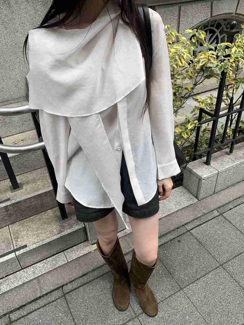 LOGARDEN韓國代購女士新品時尚熱賣休閑職業真品襯衫蕾絲衫LO GARDEN襯衫/蕾絲衫