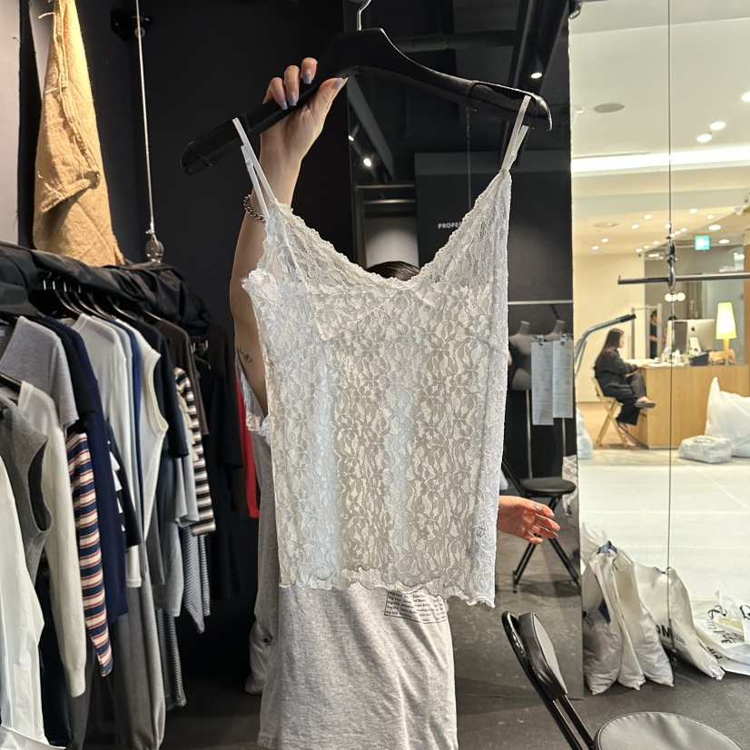 ELF-L東大門直郵女裝新品26秋冬26初秋真品吊帶背心蕾絲ELF-L吊帶/背心