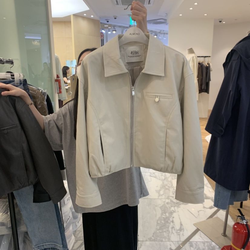 ALMOND韓國代購女士新款26秋冬時尚熱賣休閑真品職業夾克ALMOND夾克