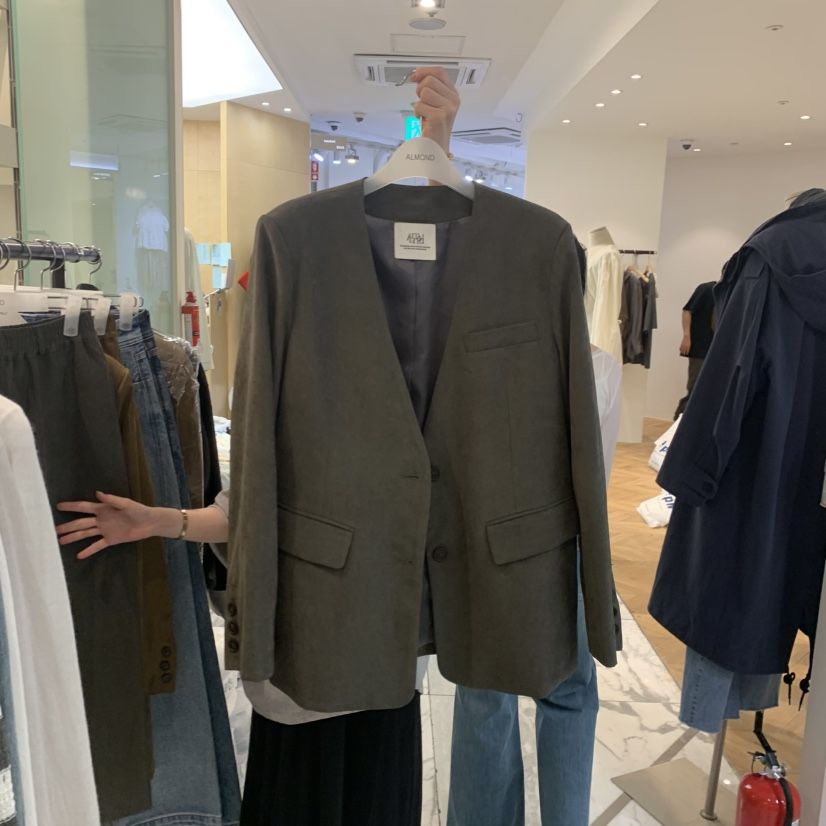 ALMOND韓國直郵女裝新款熱賣真品職業26初秋推薦人氣夾克ALMOND夾克