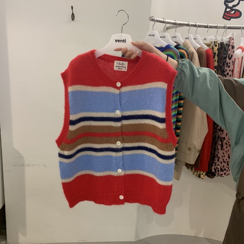 VENTI東大門實拍女裝新品26初秋職業推薦26秋冬真品時尚馬甲VENTI馬甲