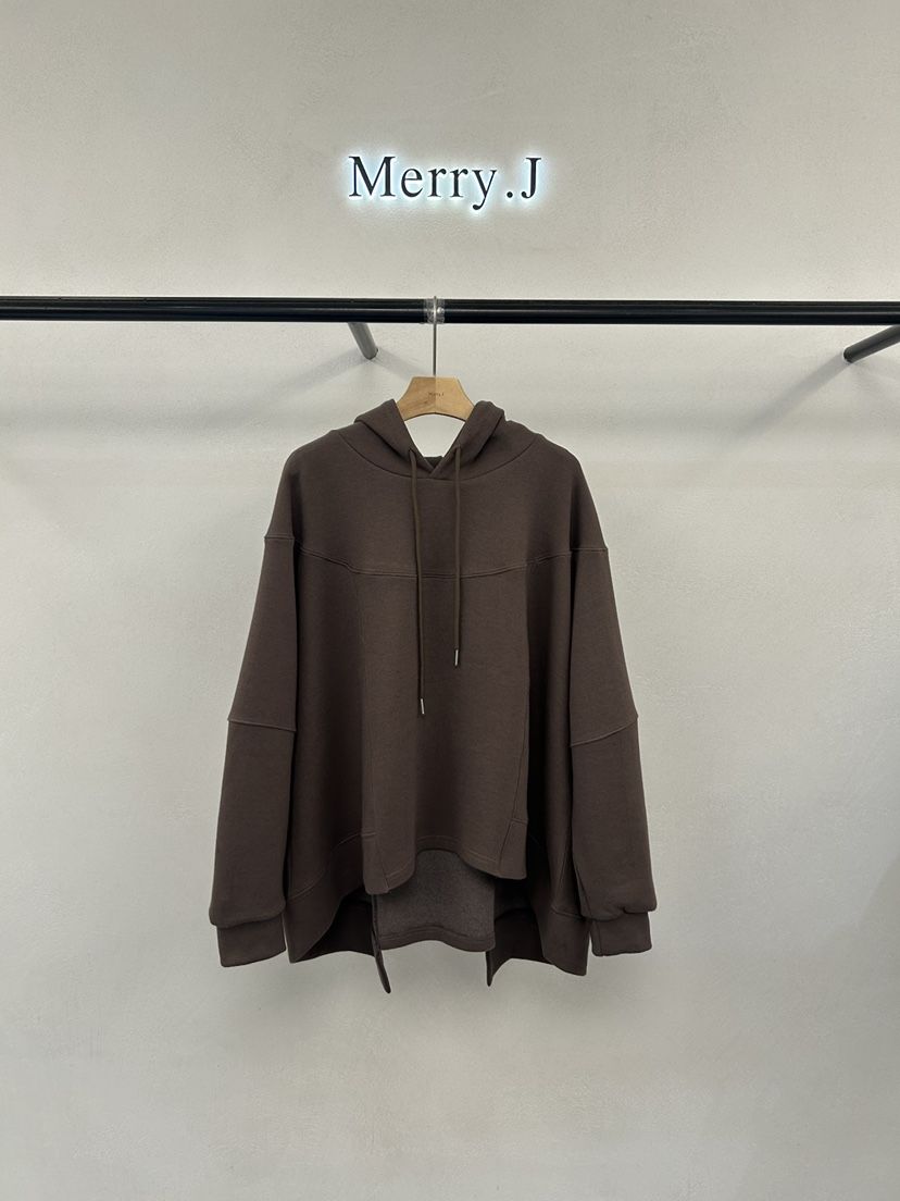 MERRY-J東大門代購女士新品26初秋推薦人氣衛衣連帽衫鏤空MERRY-J衛衣