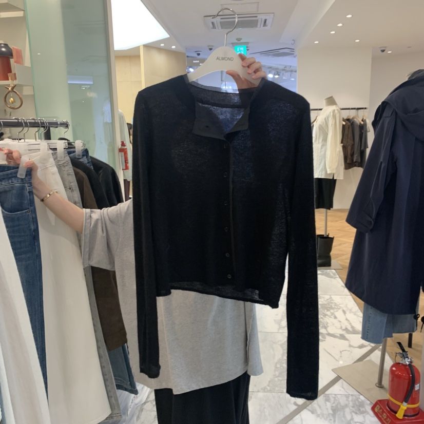ALMOND韓國代購女士新品真品時尚推薦26初秋職業人氣開衫ALMOND開衫