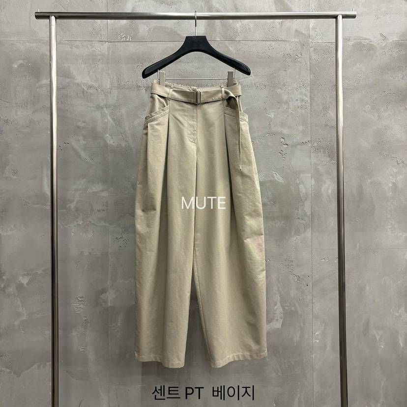 MUTE-P韓國直郵女裝新品休閑人氣時尚26初秋休閑褲含腰帶MUTE休閑褲