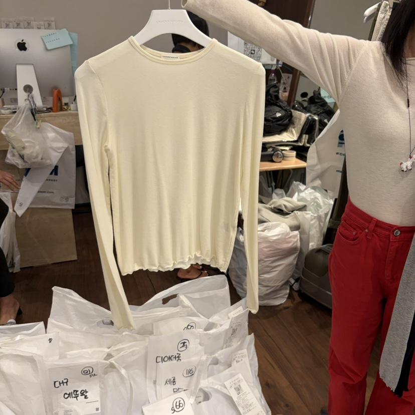 UNDERSTANDING東大門代購女士新品26初秋人氣長袖T恤天絲UNDERSTANDING長袖T恤