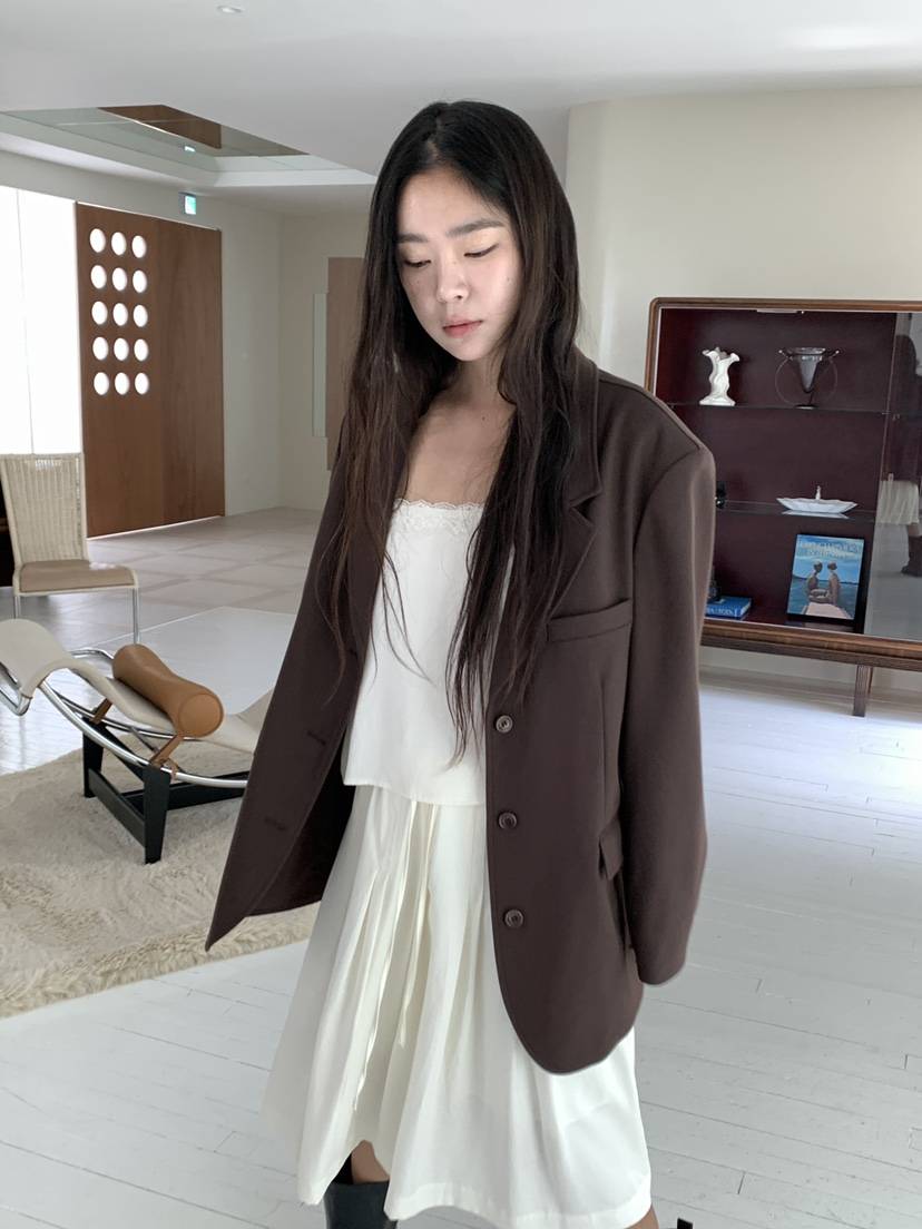 空東大門實拍女士新款時尚真品26秋冬26初秋休閑西裝西服TORRE西裝/西服