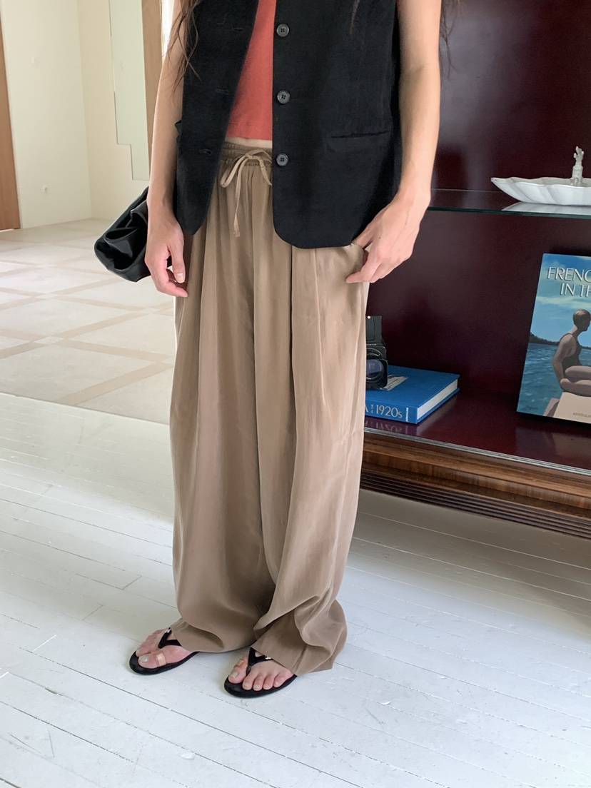 空東大門實拍女裝新款26秋冬26初秋休閑人氣時尚休閑褲纖維TORRE休閑褲