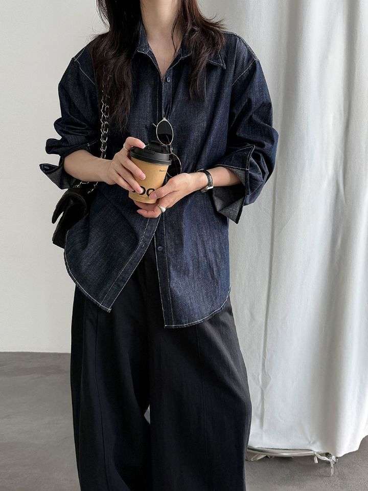 STAY HERE東大門直郵女士新款26秋冬推薦熱賣襯衫蕾絲衫STAY HERE-2件起襯衫/蕾絲衫