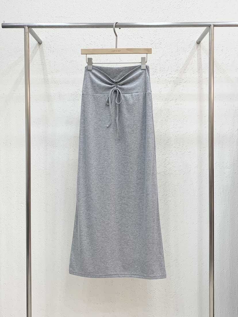 LIGHT AND SALT韓國直郵女裝新品人氣26秋冬時尚長裙褶皺LIGHT AND SALT長裙
