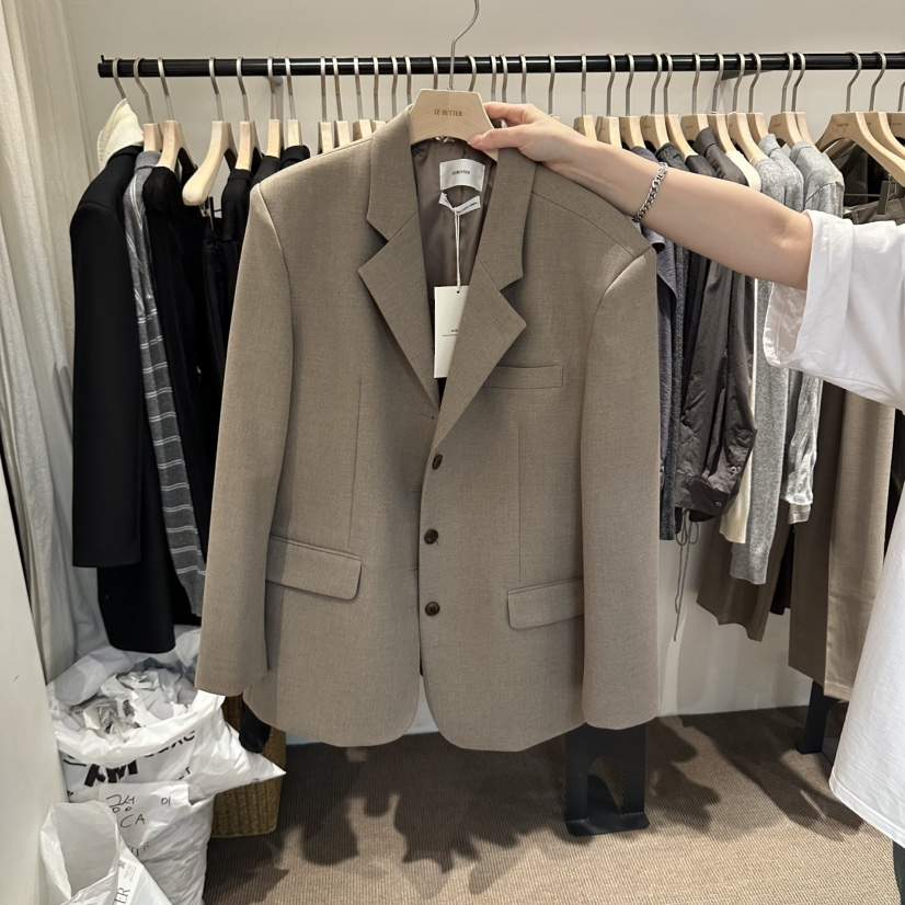 LE BUTTER韓國代購女士新款真品休閑26秋冬時尚西裝西服LE BUTTER西裝/西服