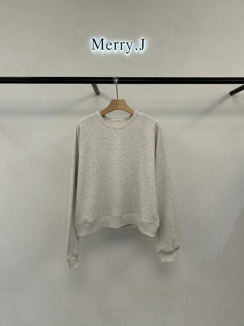MERRY-J韓國直郵女裝新款人氣熱賣推薦26初秋衛衣華夫格MERRY-J衛衣