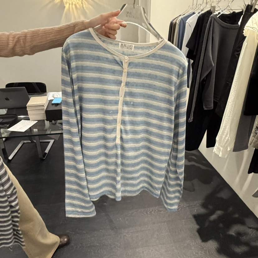 LMT（SAND LIMITED）（不代購）東大門實拍女士新品真品長袖T恤開襟衫MORE THAN YESTERDAY/LOVE YOU SO MUCH長袖T恤