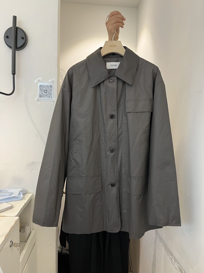 OUVIR東大門實拍女裝新品26秋冬推薦熱賣真品休閑夾克涂層O.V.R/OUVIR夾克