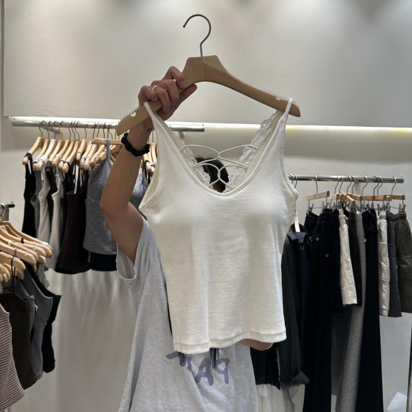 ROUGH東大門直郵女士新品人氣真品熱賣推薦時尚吊帶背心蕾絲ROUGH吊帶/背心
