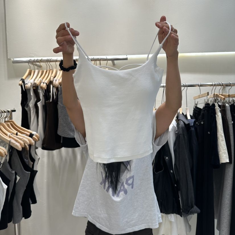 ROUGH東大門實拍女士新款26秋冬休閑推薦人氣吊帶背心蕾絲ROUGH吊帶/背心