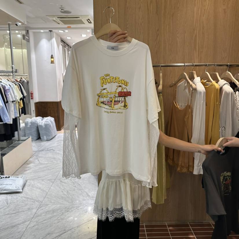 CHOI-L東大門實拍女裝新款推薦休閑真品時尚長袖T恤假兩件CHOI長袖T恤