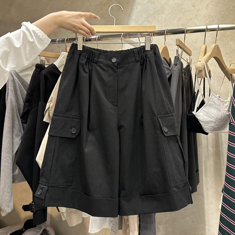 VINTAGE VIBE東大門實拍女裝新款26春夏真品熱賣短褲口袋VINTAGE VIBE短褲