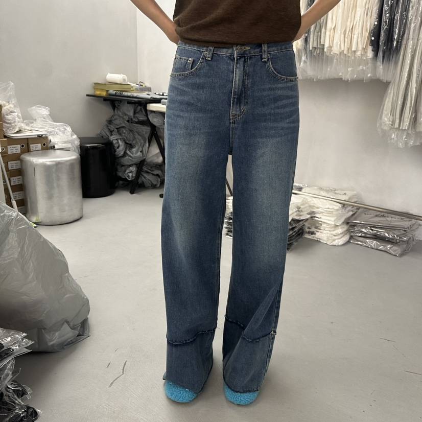 DOUBLE STANDARD/LE SMOKING/MAISONSTAFF東大門實拍女裝新品休閑牛仔褲MAISONSTAFF牛仔褲