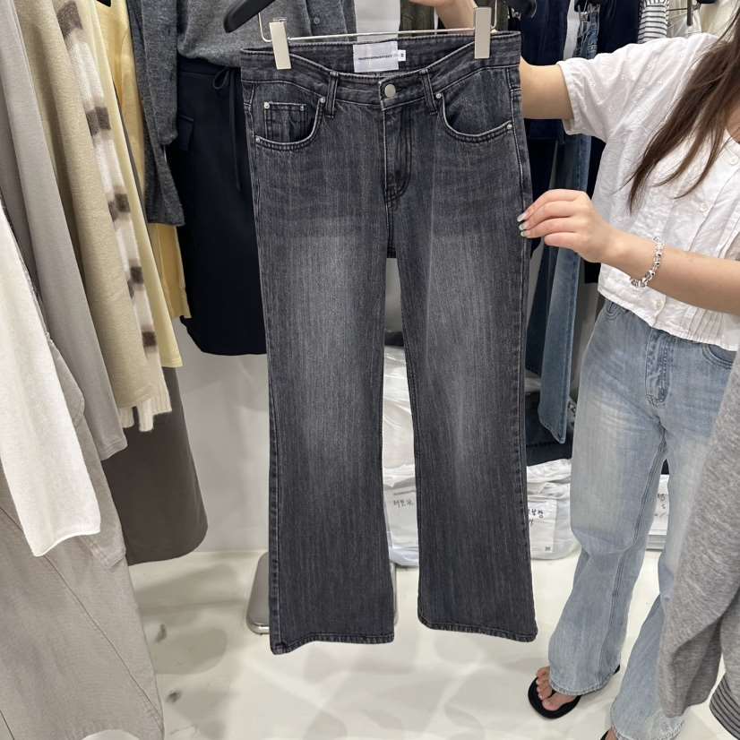 MUSHROOM EFFECT東大門代購女士新品職業真品休閑牛仔褲MUSHROOM EFFECT牛仔褲