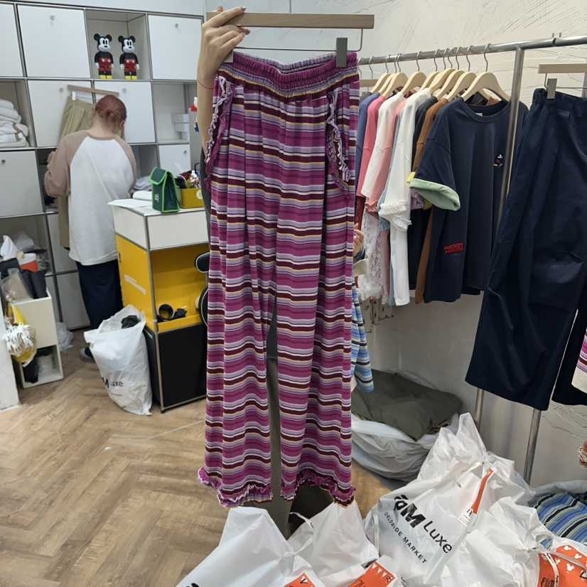 DE LINE東大門代購女士新款26春夏真品人氣時尚熱賣休閑褲DE LINE休閑褲