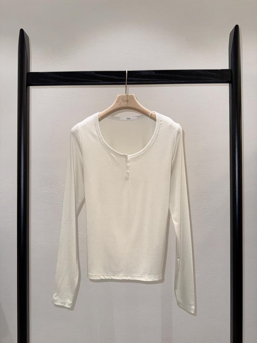 NDE東大門實拍女裝新品職業26春夏熱賣推薦時尚人氣長袖T恤BOHEME_NDE長袖T恤