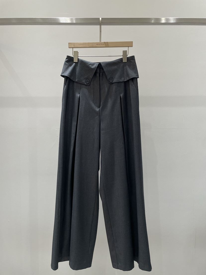 RE STYLE-Q韓國直郵26秋冬新款人氣真品熱賣休閑褲條紋RE STYLE休閑褲