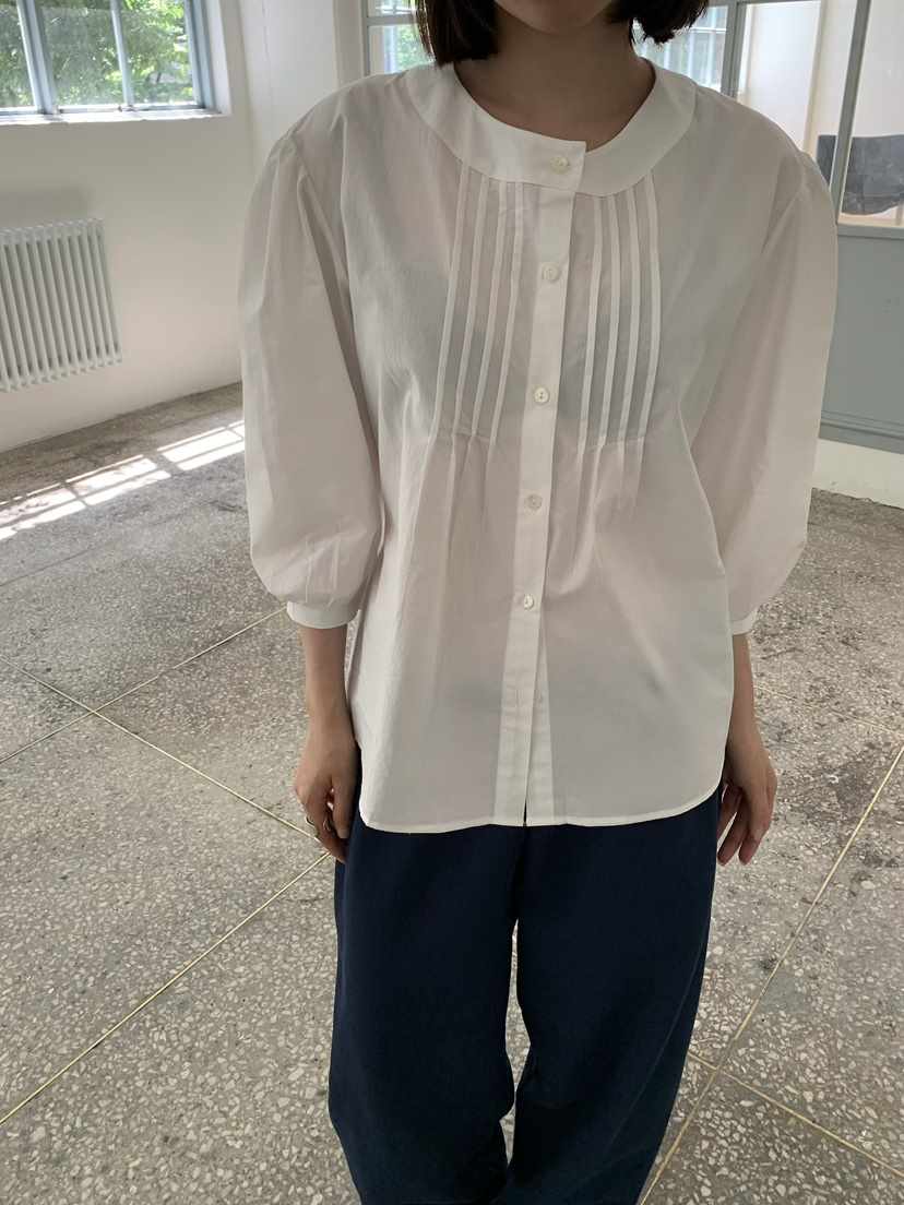 LOVE MY SANTA東大門實拍26秋季新款真品襯衫蕾絲衫褶裥Santa/LOVE MY SANTA襯衫/蕾絲衫