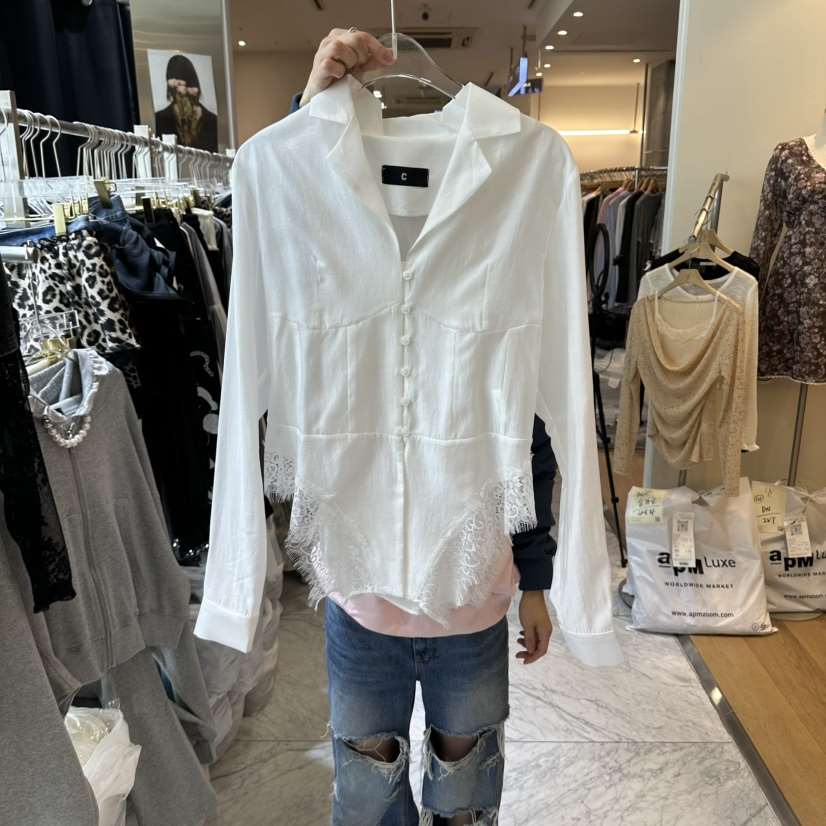 CHEAP-CHIC東大門直郵女裝新款人氣時尚休閑真品襯衫蕾絲衫CHEAP-CHIC/CHARLES THE SECOND襯衫/蕾絲衫