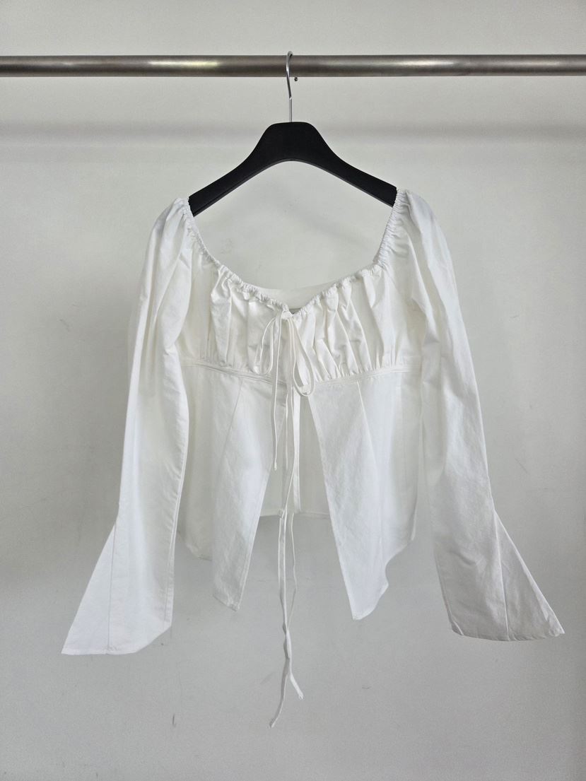 VERANDA東大門代購女士新品熱賣休閑人氣推薦襯衫蕾絲衫絲帶VERANDA襯衫/蕾絲衫