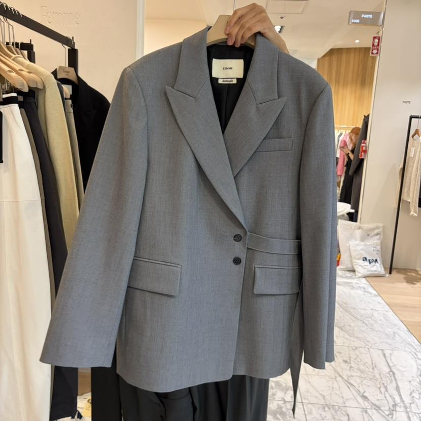 LA MAGIE FEMME東大門實拍26秋季新品休閑推薦西裝西服Lamagie Femme西裝/西服