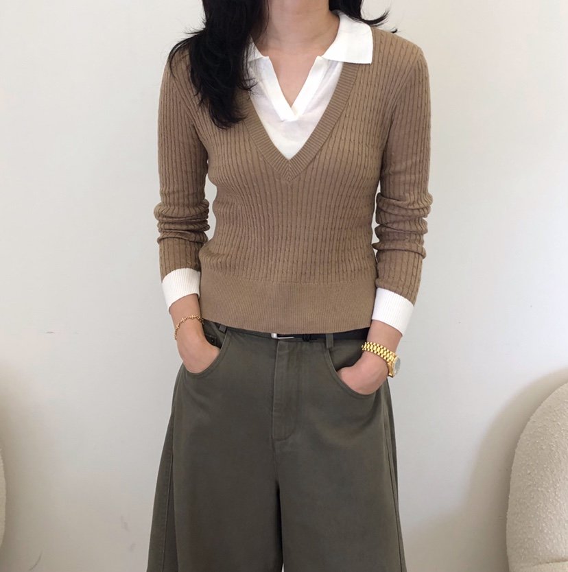 GLAD SOME東大門實拍26秋冬新品推薦休閑人氣真品針織衫GLAD SOME針織衫