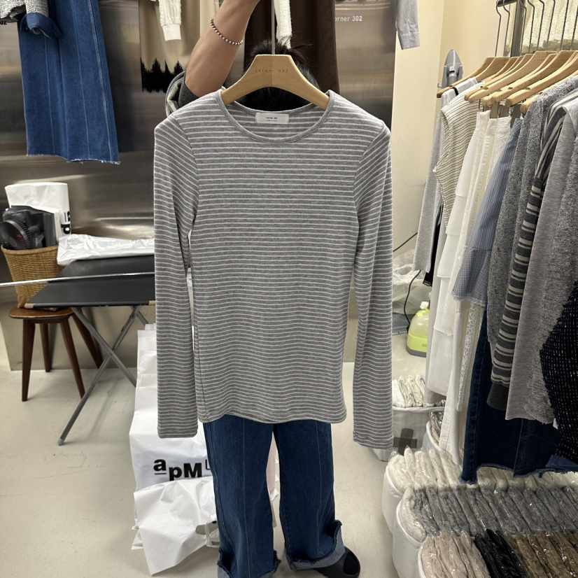 CORNER韓國直郵女裝新品熱賣時尚休閑推薦真品人氣長袖T恤CORNER.302長袖T恤