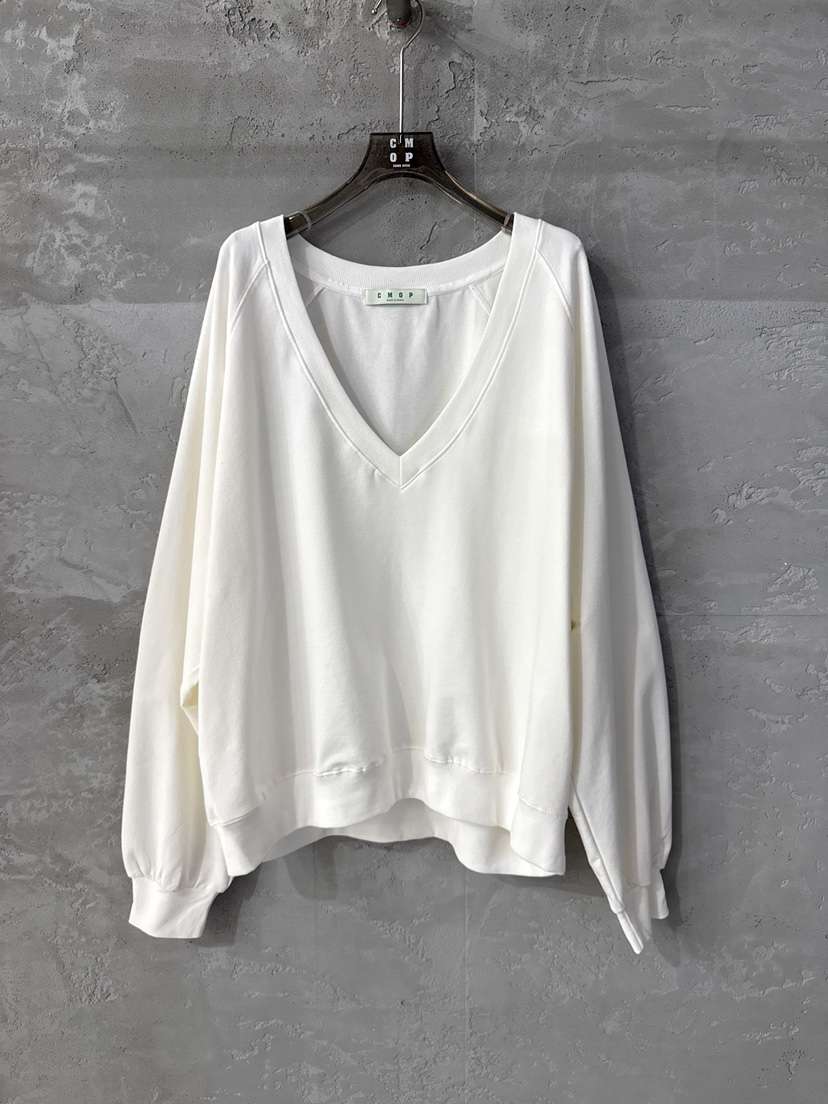 COME OPEN/HAPER東大門代購女裝新品時尚衛衣斜紋棉布V領深VCMOP/COME OPEN-HAPER衛衣